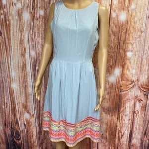 Vertigo Embroidered Fit N‎ Flare Dress